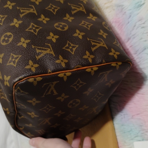 FLASH SALE! Authentic Louis Vuitton Monogram 30 Handbag W Dust Bag SP0929 - Picture 7 of 14